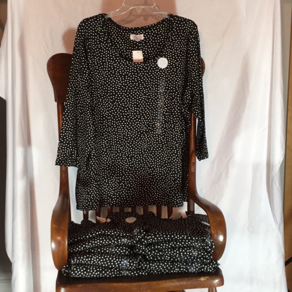 Sz 0X (16/18) Charter Club Cotton 3/4 Length Sleeve Top + Special Bundle Offer